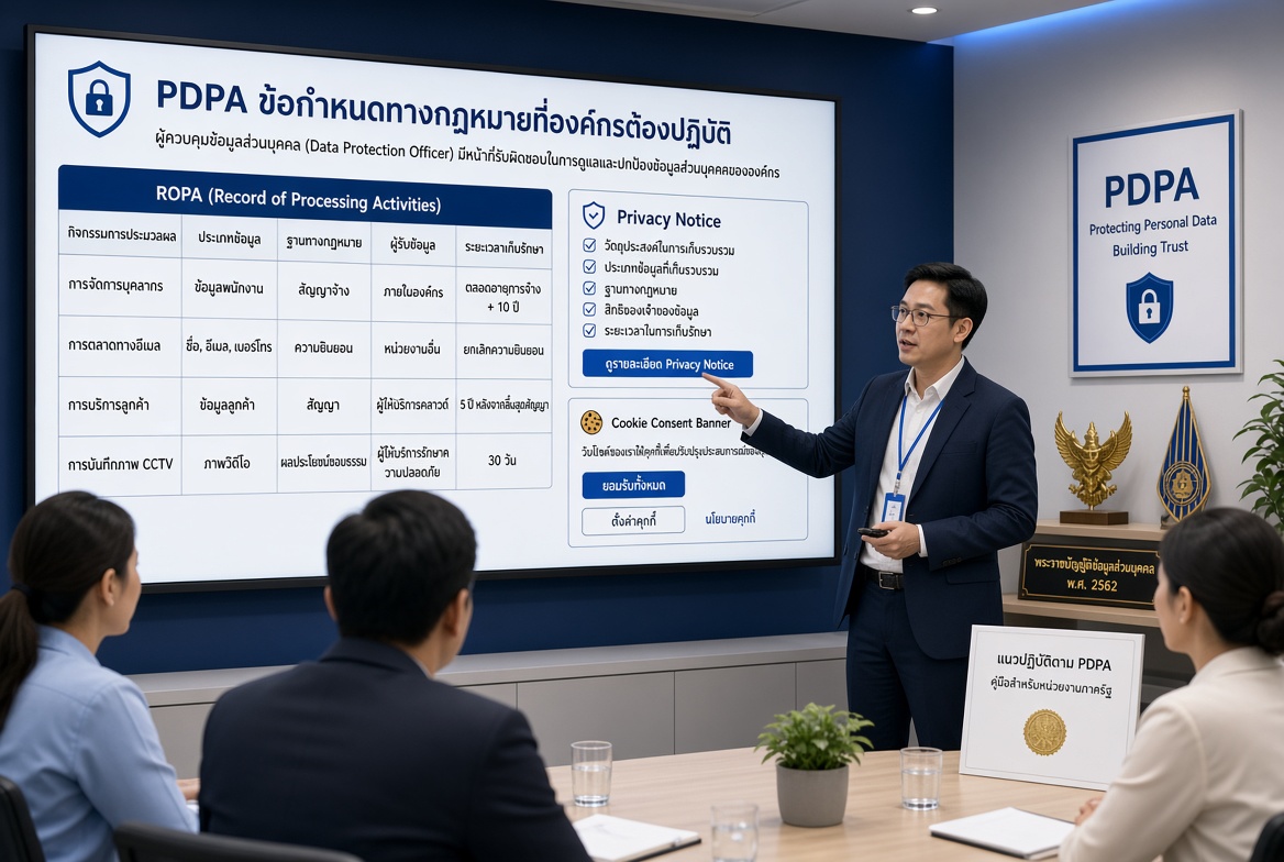 ข้อบังคับตามกฎหมาย PDPA ที่องค์กรและเว็บไซต์ต้องปฏิบัติตามอย่างเคร่งครัด
