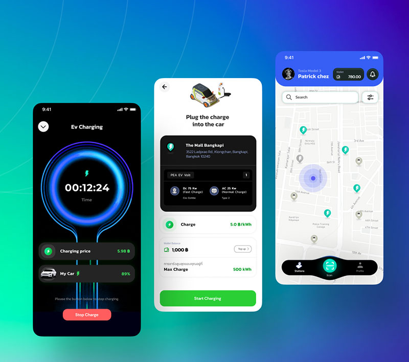 บริการทำแอพ EV Charging Platform